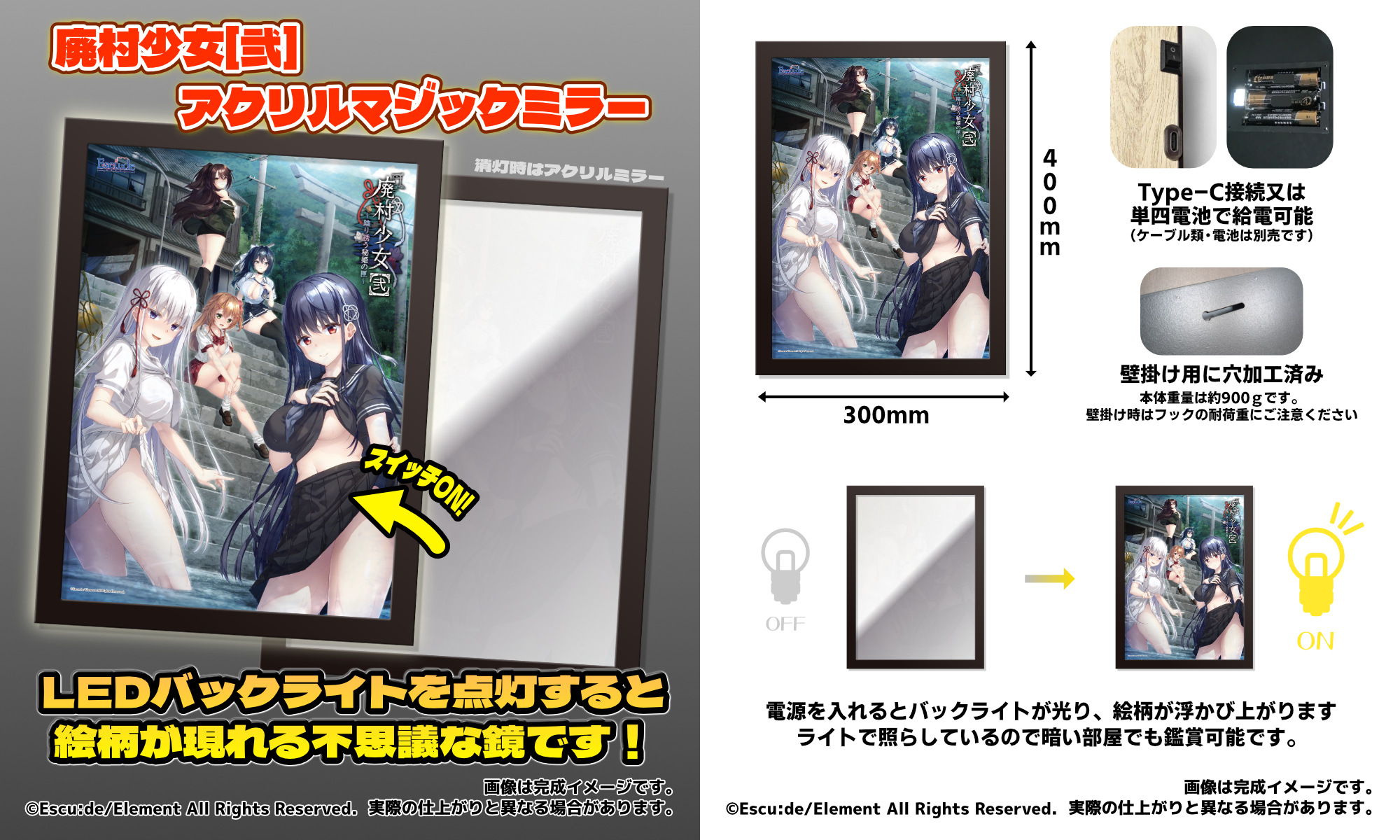 アクリルマジックミラー